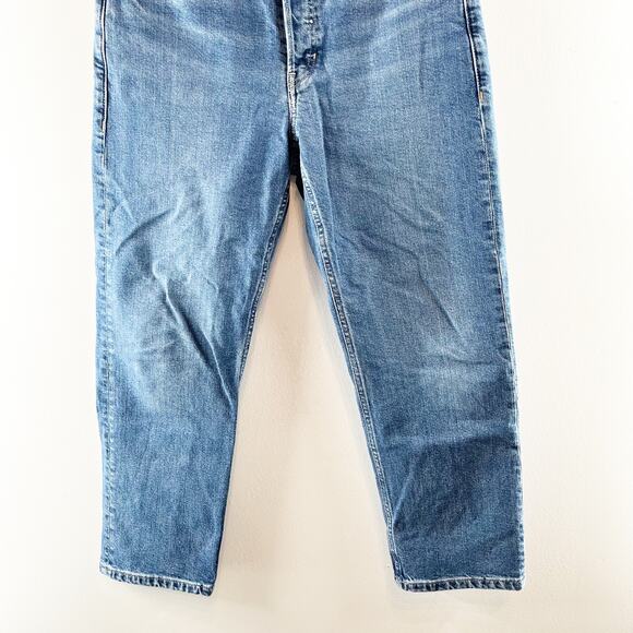 Banana Republic High Rise Button Fly Straight Leg Jeans Blue 30 Petite - Picture 12 of 12